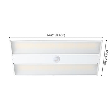 23.75 in. 220-Watt Integrated LED Motion Sensor Shop Light with 28600 Lumens 5000K